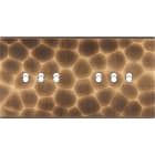 MODELEC - Façade Fascination Laiton Onde Double Horizontale 6 Basculeurs