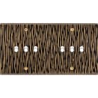 MODELEC - Façade Fascination Laiton Fauve Double Horizontale B3 B3 à Vis