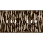 MODELEC - Façade Fascination Laiton Fauve Double Horizontale B3 B3 à Vis