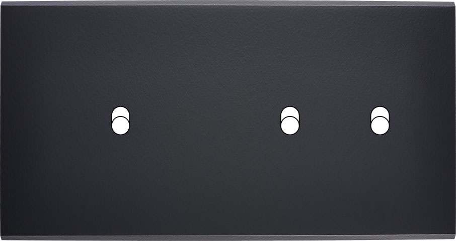 MODELEC - Façade Confidence Laiton Noir Double Horizontale B1 B2