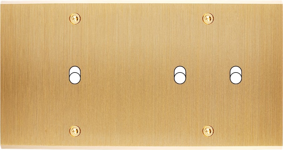 MODELEC - Façade Confidence Laiton Brosse Double Horizontale B1 B2 à Vis