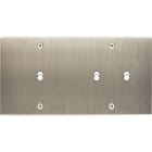 MODELEC - Façade Confidence Laiton Acier Brosse Double Horizontale B1 B2 à Vis