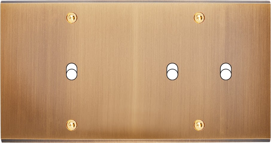 MODELEC - Façade Confidence Laiton Vieux Bronze Double Horizontale B1 B2 à Vis