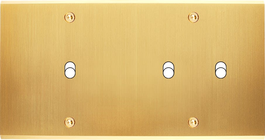 MODELEC - Façade Confidence Laiton Satine Double Horizontale B1 B2 à Vis