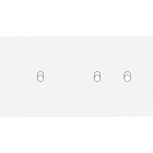 MODELEC - Façade Confidence Laiton Blanc Email Double Horizontale B1 B2