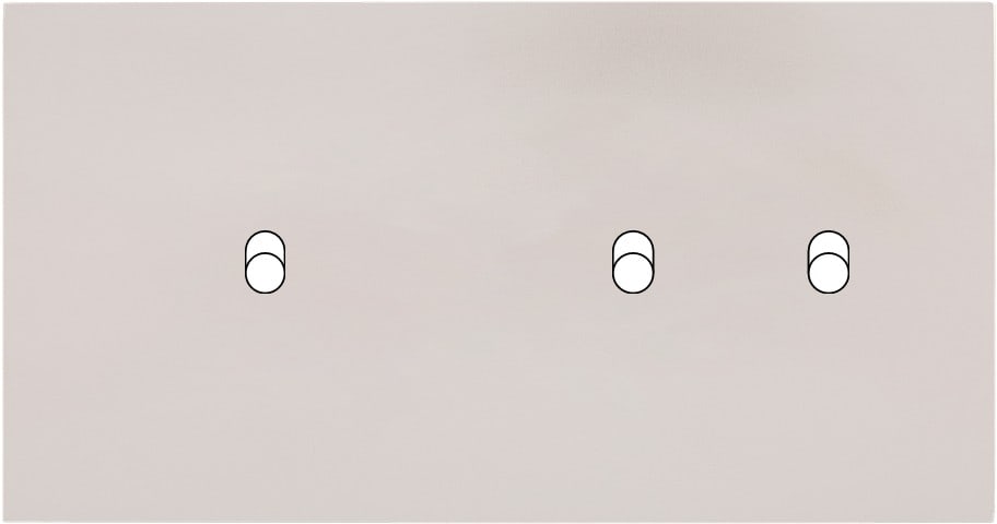 MODELEC - Façade Désir Gris Perle Mat Double Horizontale B1 B2