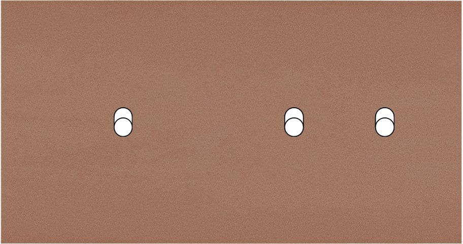 MODELEC - Façade Désir Moka Mat Double Horizontale B1 B2