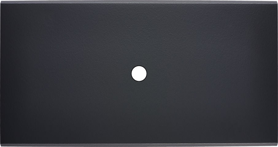 MODELEC - Façade Confidence Laiton Noir Double Horizontale 1 Push