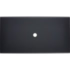 MODELEC - Façade Confidence Laiton Noir Double Horizontale 1 Push