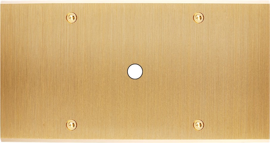 MODELEC - Façade Confidence Laiton Brosse Double Horizontale P1 à Vis