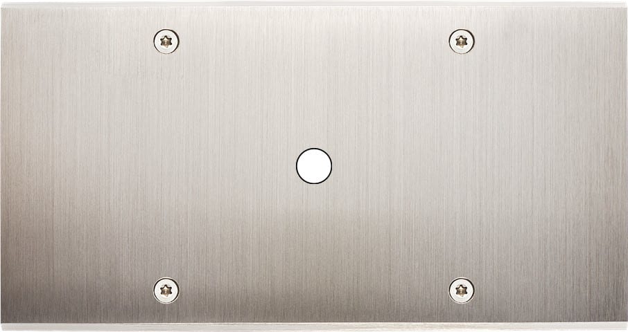 MODELEC - Façade Confidence Laiton Nickel Satine Double Horizontale P1 à Vis