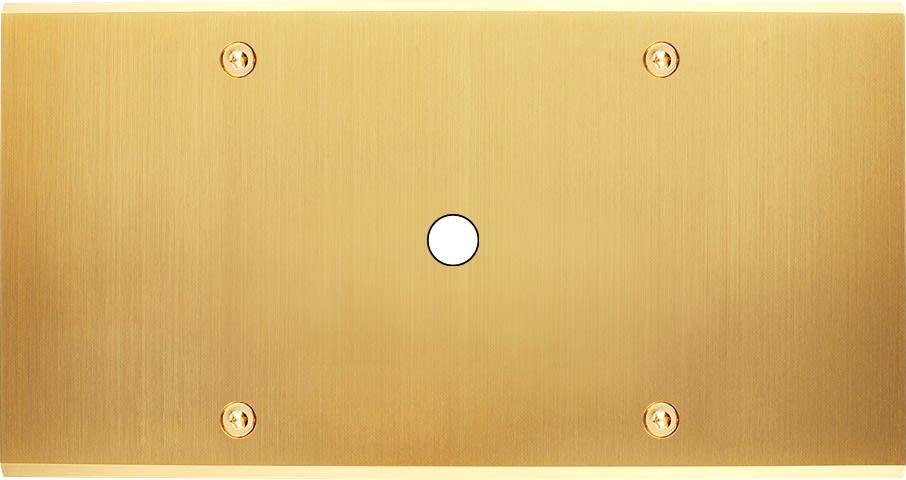 MODELEC - Façade Confidence Laiton Satine Double Horizontale P1 à Vis