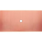 MODELEC - Façade Confidence Laiton Cuivre Satine Double Horizontale 1 Push