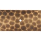 MODELEC - Façade Fascination Laiton Onde Double Horizontale 1 Push