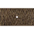 MODELEC - Façade Fascination Laiton Fauve Double Horizontale 1 Push