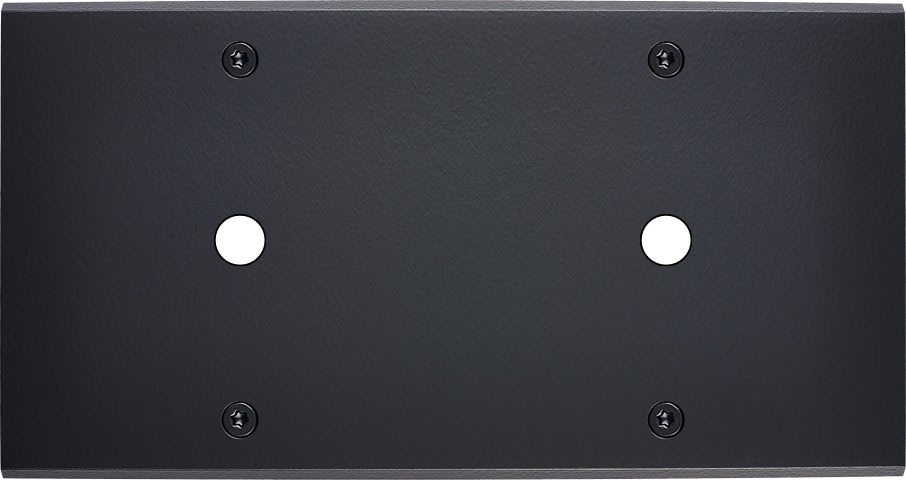 MODELEC - Façade Confidence Laiton Noir Mat Double Horizontale P1 P1 à Vis