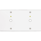 MODELEC - Façade Confidence Laiton Blanc Double Horizontale P1+Led P1+Led à Vis