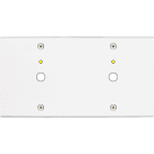 MODELEC - Façade Confidence Laiton Blanc Double Horizontale P1+Led P1+Led à Vis