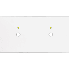 MODELEC - Façade Confidence Laiton Blanc Double Horizontale P1+Led P1+Led Magnetique