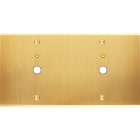 MODELEC - Façade Confidence Laiton Satine Double Horizontale P1+Led P1+Led à Vis