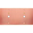 MODELEC - Façade Confidence Laiton Cuivre Satine Double Horizontale P1+Led P1+Led à Vis