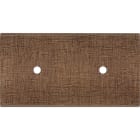 MODELEC - Façade Fascination Laiton Coslan Double Horizontale 2 Push