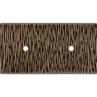 MODELEC - Façade Fascination Laiton Fauve Double Horizontale 2 Push