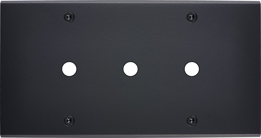 MODELEC - Façade Confidence Laiton Noir Mat Double Horizontale P3 à Vis