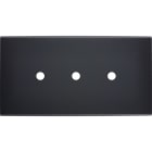 MODELEC - Façade Confidence Laiton Noir Double Horizontale 3 Push