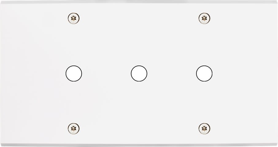 MODELEC - Façade Confidence Laiton Blanc Mat Double Horizontale P3 à Vis