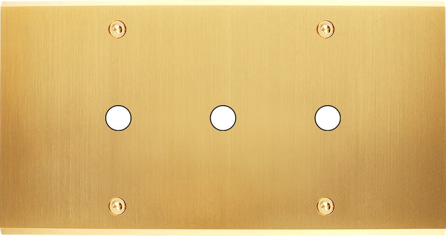 MODELEC - Façade Confidence Laiton Satine Double Horizontale P3 à Vis
