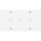 MODELEC - Façade Confidence Laiton Blanc Email Double Horizontale P3 à Vis