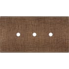 MODELEC - Façade Fascination Laiton Coslan Double Horizontale 3 Push