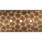 MODELEC - Façade Fascination Laiton Onde Double Horizontale P3 à Vis