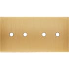 MODELEC - Façade Confidence Laiton Brosse Double Horizontale 4 Push