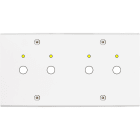 MODELEC - Façade Confidence Laiton Blanc Double Horizontale P2+Led P2+Led à Vis