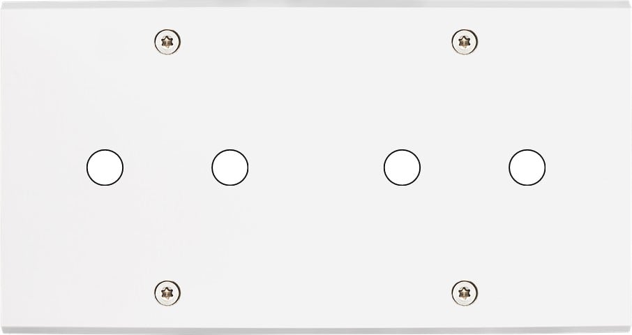 MODELEC - Façade Confidence Laiton Blanc Mat Double Horizontale P2 P2 à Vis