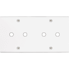 MODELEC - Façade Confidence Laiton Blanc Mat Double Horizontale P2 P2 à Vis
