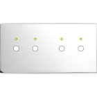 MODELEC - Façade Confidence Laiton Chrome Miroir Double Horizontale P2+Led P2+Led Magnet