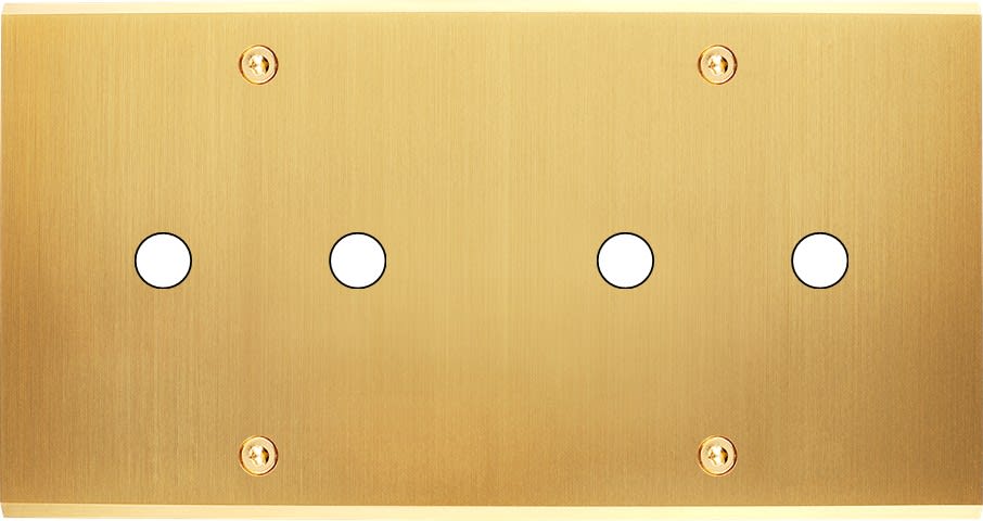 MODELEC - Façade Confidence Laiton Satine Double Horizontale P2 P2 à Vis