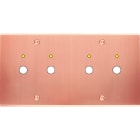 MODELEC - Façade Confidence Laiton Cuivre Satine Double Horizontale P2+Led P2+Led à Vis