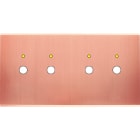 MODELEC - Façade Confidence Laiton Cuivre Satine Double Horizontale P2+Led P2+Led Magnet