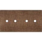 MODELEC - Façade Fascination Laiton Coslan Double Horizontale 4 Push