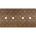 MODELEC - Façade Fascination Laiton Atlas Double Horizontale 4 Push