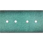 MODELEC - Façade Fascination Laiton Jade Double Horizontale 4 Push