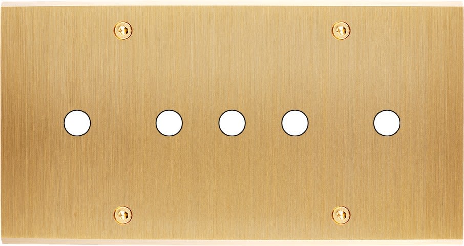 MODELEC - Façade Confidence Laiton Brosse Double Horizontale P5 à Vis