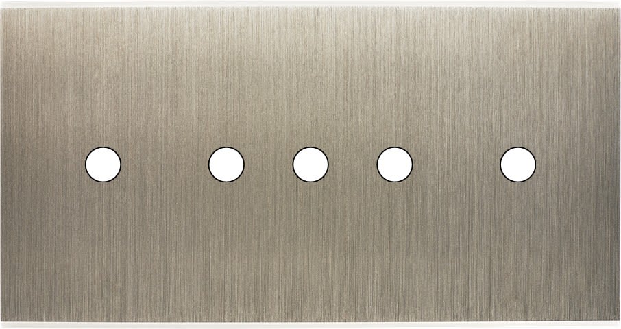 MODELEC - Façade Confidence Laiton Acier Double Horizontale 5 Push