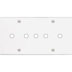 MODELEC - Façade Confidence Laiton Blanc Mat Double Horizontale P5 à Vis