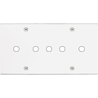 MODELEC - Façade Confidence Laiton Blanc Mat Double Horizontale P5 à Vis