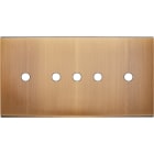 MODELEC - Façade Confidence Laiton Vieux Bronze Double Horizontale 5 Push